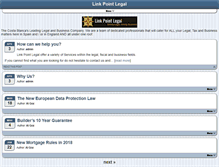 Tablet Screenshot of linkpointlegal.com